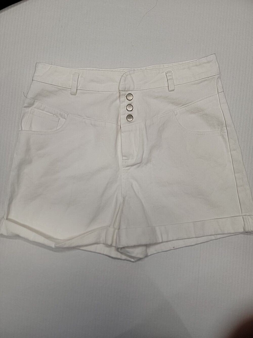 Elodie • High Waist Summer Shorts Rayon/poly Blend • Size M B11